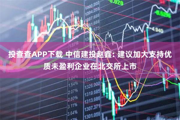 投查查APP下载 中信建投赵鑫: 建议加大支持优质未盈利企业在北交所上市