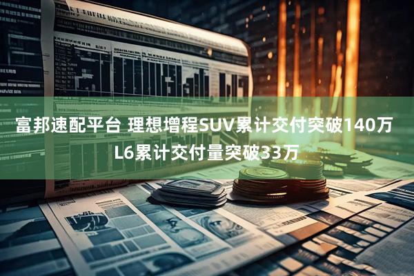 富邦速配平台 理想增程SUV累计交付突破140万 L6累计交付量突破33万