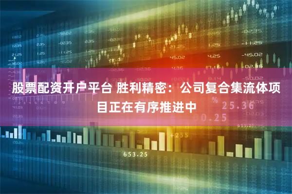 股票配资开户平台 胜利精密：公司复合集流体项目正在有序推进中